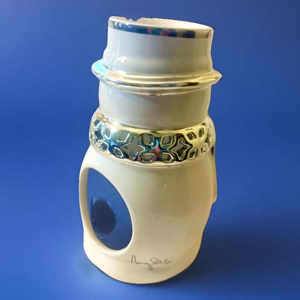 Bath & Body Works 2009 Harry Slatkin muñeco de nieve 9" vela fragancia calentador de aceite Foto 4 de 4