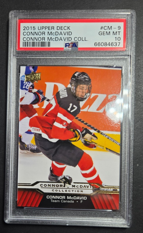2015 Upper Deck  Connor McDavid Collection  ONE ROOKIE CARD - YOUR CHOICE PSA 10