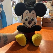 RARE Vintage 1950s Walt Disney Mickey Mouse 14" Plush     