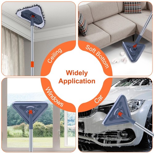 85 Inch Wall Cleaner with Long Handle, 360° Rotatable Wall Mop, Wall Washer C... - Picture 7 of 7