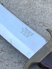Vtg. Jaws 722 Curved 440 Stainless Steel Sword Knife with Alligator Style Sheath — photo 4