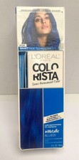 L'Oreal ColoRista Semi-Permanent Temporary Hair Color Metallic Blue #01 Sealed