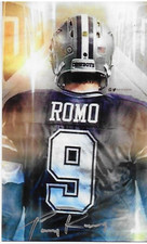 2016 EASTERN ILLINOIS TONY ROMO DALLAS COWBOYS TUNNEL AUTO  