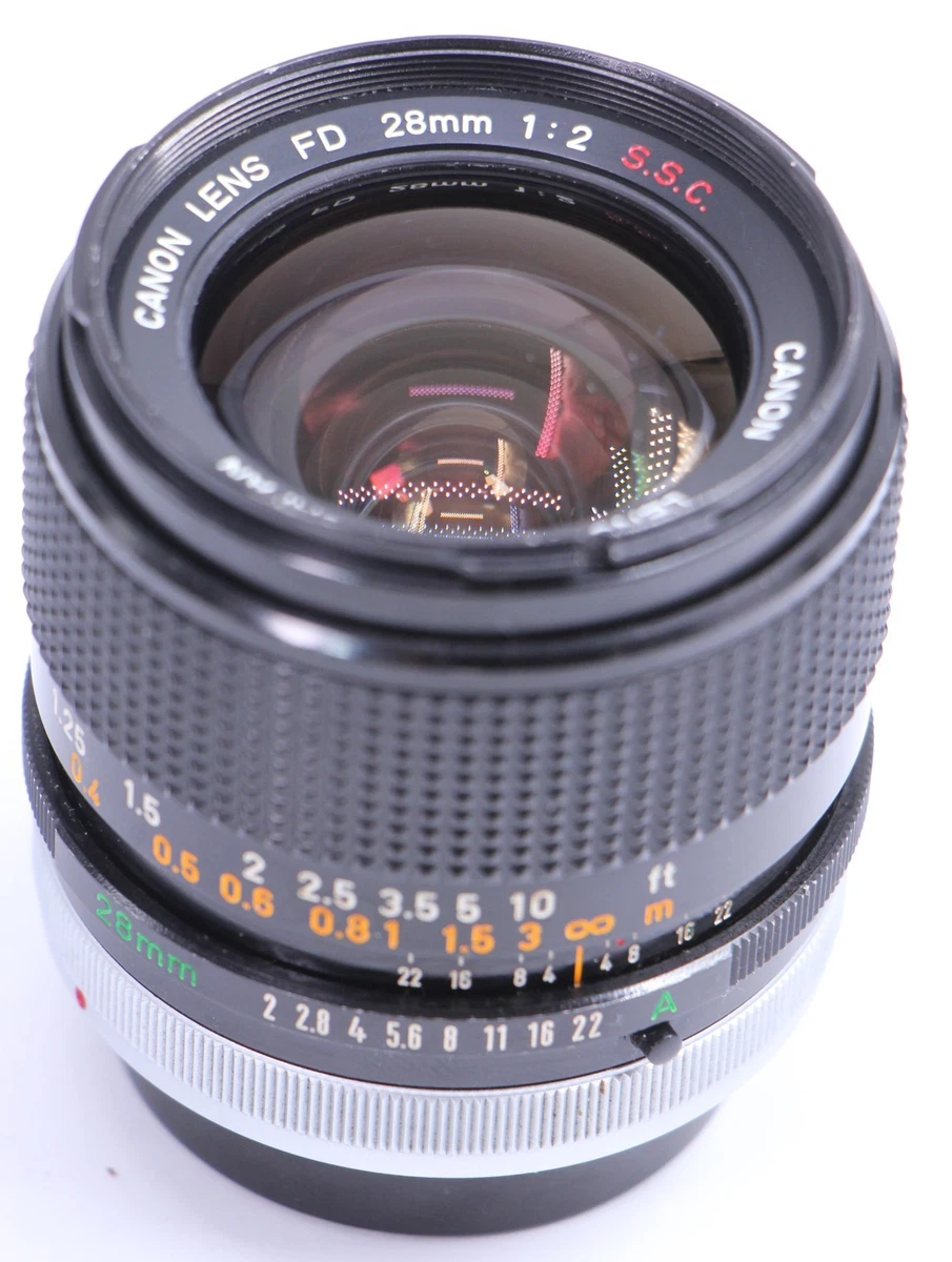 CANON NEW FD 28mm F/2 フィルムカメラ レンズ @4491 Canon New FD 28mm F2 – 前ボケも綺麗なボケる広角レンズ！花畑ポート
