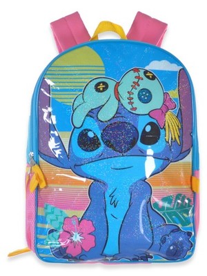 Disney Stitch Angel Girls School Backpack Lunch Box Book Bag  display picture 2
