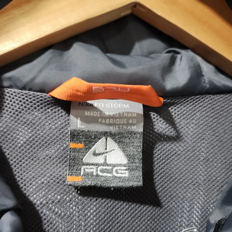 Nike ACG Fit Storm Cortavientos Cremallera Completa Chaqueta Sudadera con Capucha Aire Libre Senderismo Para Hombres Grande  Foto 4 de 4