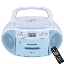Gelielim Boombox CD and Cassette Player Combo, Boom Box Portable CD Players f...