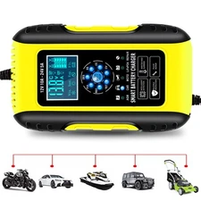 10A Car Battery Charger for Lifepo4 Lead Acid AGM Truck Motorcycle Marine AGM