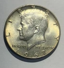 1967 Silver Kennedy Half Dollar - 40% Silver - TONER