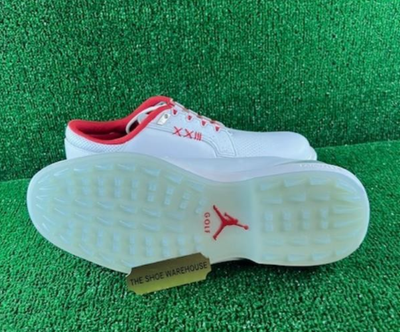 Men Nike Air Jordan ADG 5 Spikeless Golf Shoes White Red  display picture 3