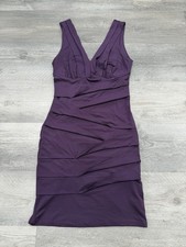 Forever 21 Purple Layered Sleeveless Bodycon Dress S/P Jersey Stretch