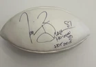 TIM BROWN AUTOGRAPHED FOOTBALL 2015 BECKETT AUTHENTIC COA BQ73660 INSCRIBED