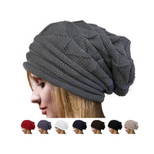 Hod Health & Home Women Winter Crochet Hat Wool Knit Beanie Warm Caps polyester,
