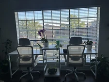 Double Desk With Chairs For Sale