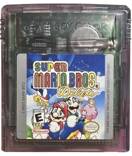 Super Mario Bros Deluxe - Nintendo Gameboy Color GBC Cartridge Only TESTED Saves