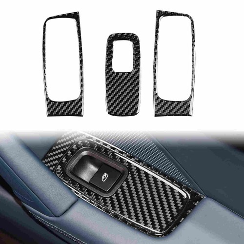 Soft Carbon Fiber Window Lift Switch Panel Trim for Porsche 911 992 2019-2023 - Bild 1 von 5