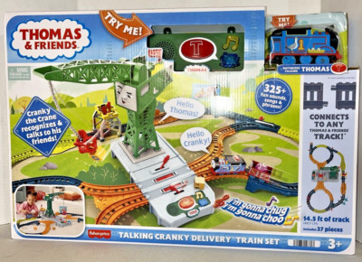 Cranky NOVAセット Thomas & Friends Motorized Train Set Talking Cranky Delivery Set