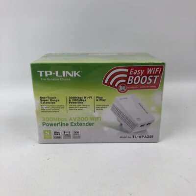 TP-LINK One-Touch Super Range Extension 300mbps AV200 WIFI Model
