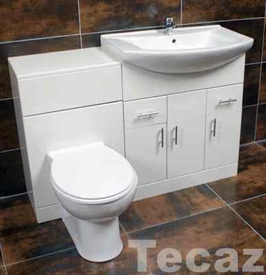 St. Moritz Vanity Furniture WC Pan & Basin Unit Set 1250mm 1350mm or 1450mm