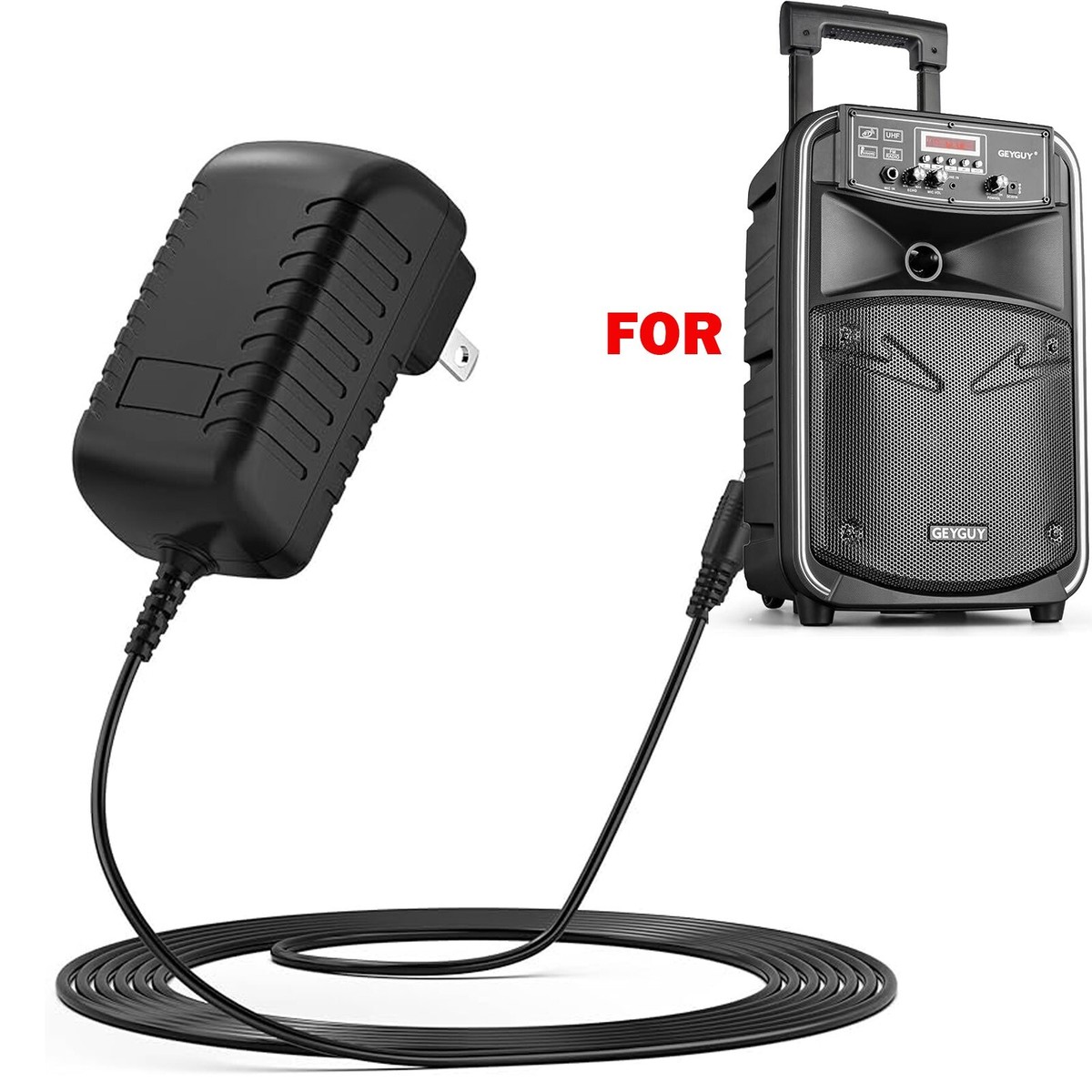 AC Adapter Charger For Geyguy GTSK8-1 GTSK8-2 Trolley Speaker