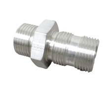 MS21 Stainless Steel Bulkhead Union -12 All Ends -12 Center MS21924K12