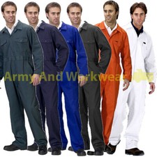 Adults Coverall Overalls Workwear Boilersuit Safety Work Stud Mens Overalls 