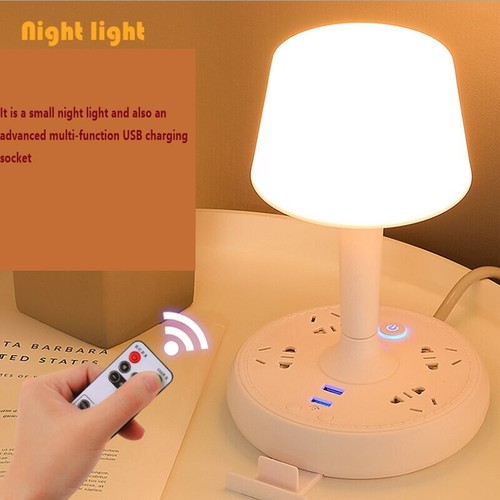 Bedside Lamps Power Board Strip LED Reading Light Dimmable Adapter USB Charger - Picture 3 of 12