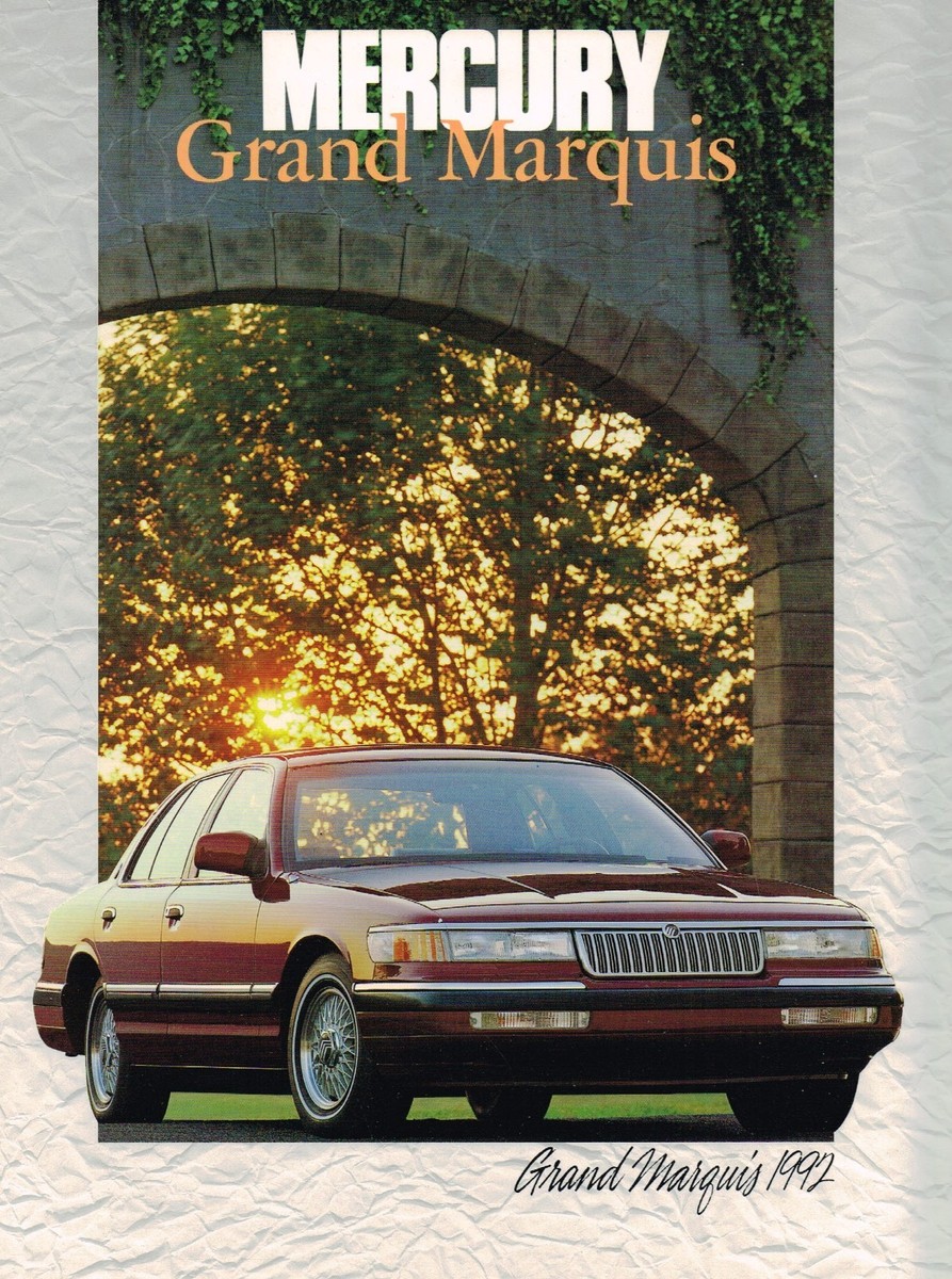 1992 Mercury GRAND MARQUIS Brochure / Catalog: GS, LS Sedan | eBay
