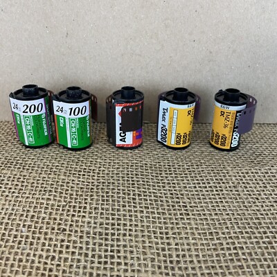 2 TMAX P3200 Kodak Black/White Print Film-1 Agfa HDC 15 200/24, 2 Fuji 24/100