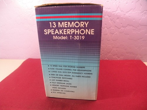 Windsor 13 Memory Speakerphone Model T-3019 Unused in Box D5 - Zdjęcie 2 z 5