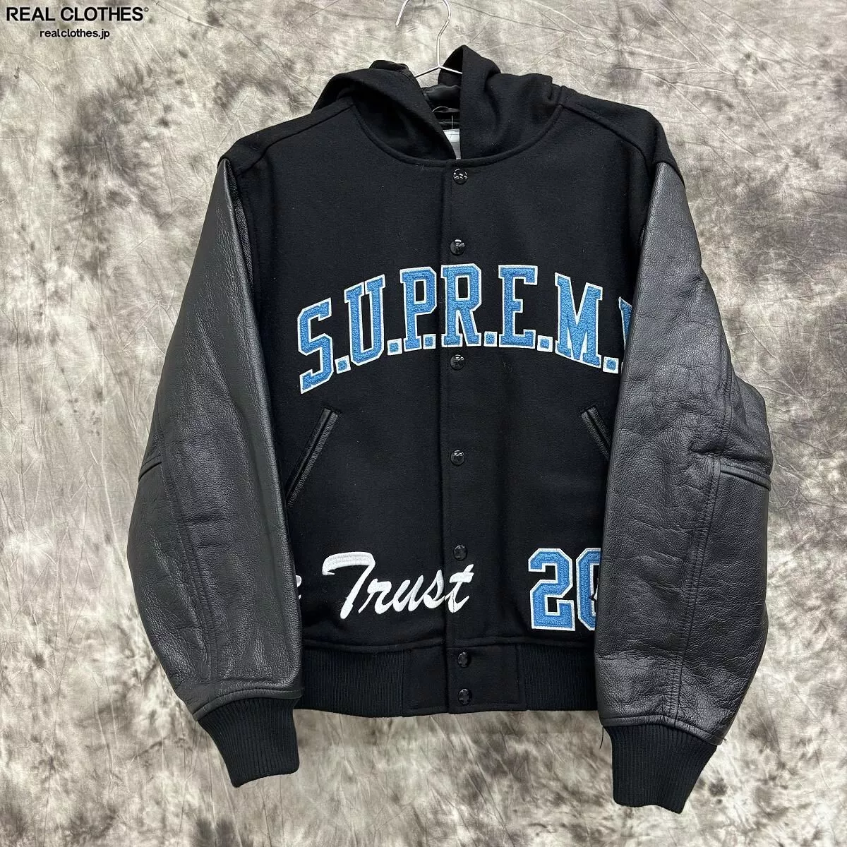 Veste universitaire à capuche Supreme 20AW King noire taille M survêtement