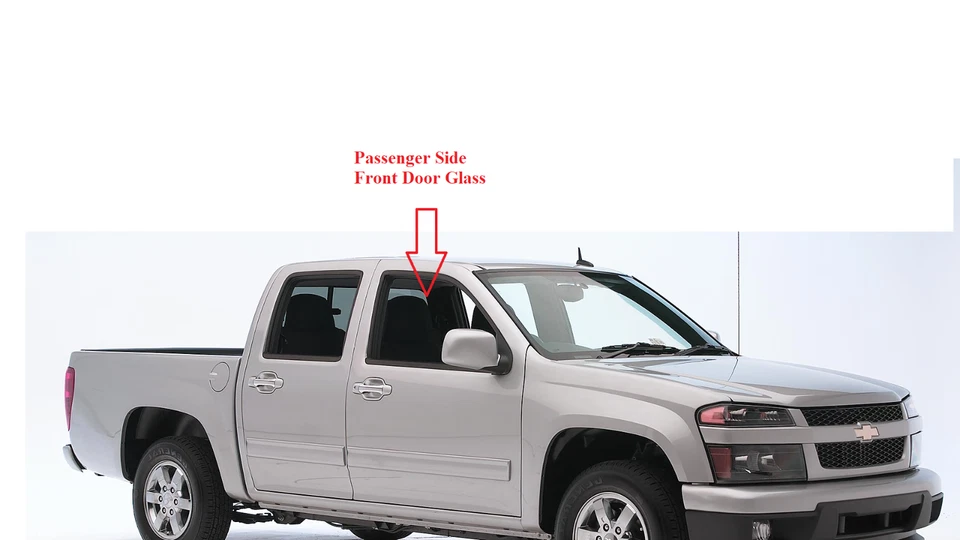 Fits 04-12 Chevrolet Colorado Passenger Side Right Front Door Glass - Image 2 of 4