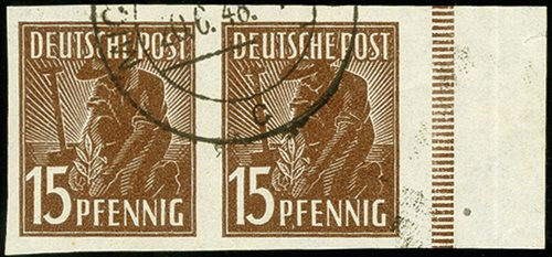 Allii. Bes Mi. 948U pair stamped findings flails Mi. 800,- KR9900420 - Picture 1 of 3