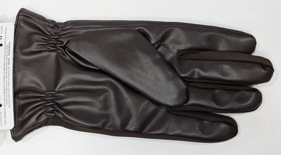 Guante Isotoner Hombre Marrón Imitación Cuero Reunido Muñeca SmarTouch (A736K1) Talla M/L Foto 3 de 4