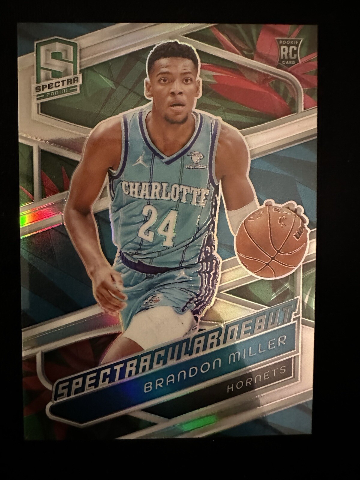 2023-24 Panini Spectra - Spectacular Debut Menagerie Prizm - Brandon Miller