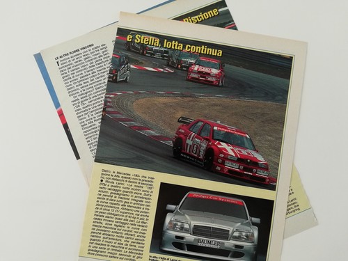 Clipping Ritaglio Articolo 1993 ALFA ROMEO 155 SUPERTURISMO Le Rosse che Vincono - Picture 2 of 4