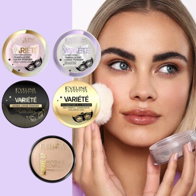 Eveline Gesichtspuder lose Puder Make-up ultra fixierend transluzent festigend Make-up