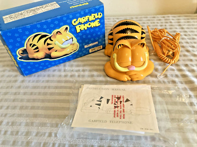 Vintage Garfield Telephone Telemania Phone Landline NEW in Box with Manual