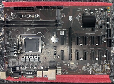 B250 BTC 12P Mining Mainboard, Gaming Motherboard Supports LGA 1151 2xDDR4 DIMM