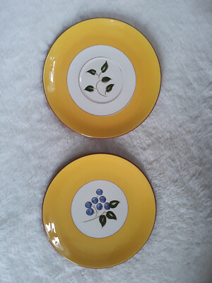 Vintage Stangl Blueberry Pattern 6 ”Dessert Plate and 6 1/4