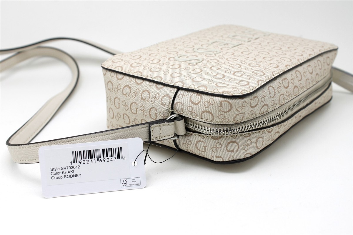 GUESS Rodney SV792612 Khaki Crossbody Bag With Adjustable Strap 
