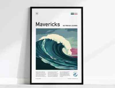 HOT NEW!!! POSTER Mavericks Surf Spot