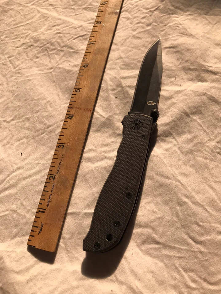 Navaja de bolsillo plegable Gerber modelo # 4660619A clip para cinturón Foto 2 de 4