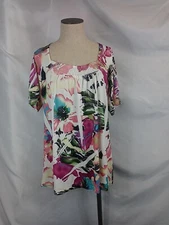 Vintage 90s Fashion Top Women's Medium Floral Blouse Simply Irresistible Shirt