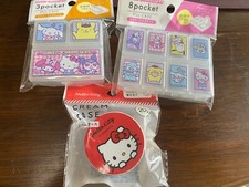 Sanrio Hello Kitty 3,8 Pocket,Partition Pill Case  Cream Accessories case set