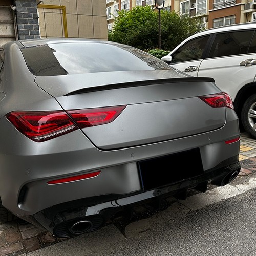 Carbon Fiber Look Rear Spoiler Lip Wing For Benz C118 CLA250 CLA35 AMG 20-24 CO - Picture 7 of 10