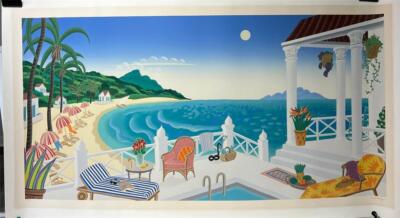 Thomas McKnight Crescent Bay Hand Signed LE Serigraph Laguna Beach