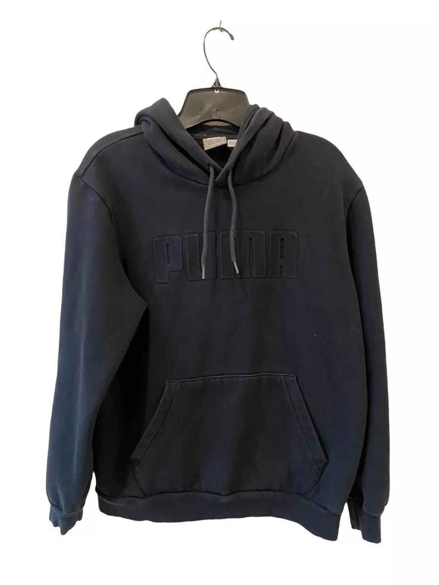 Puma Hoodie Black Sweatshirt Sweater Mens Size Medium GUC