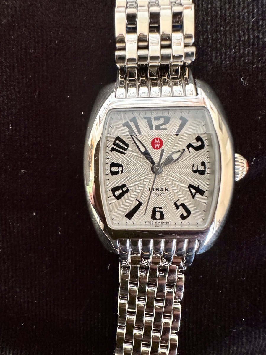 MICHELE URBAN PETITE WATCH STAINLESS STEEL NEW WITH BOX  display picture 3