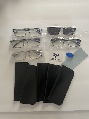 BLS Blues Custome Eyewear Reading Glasses pack of 5-New